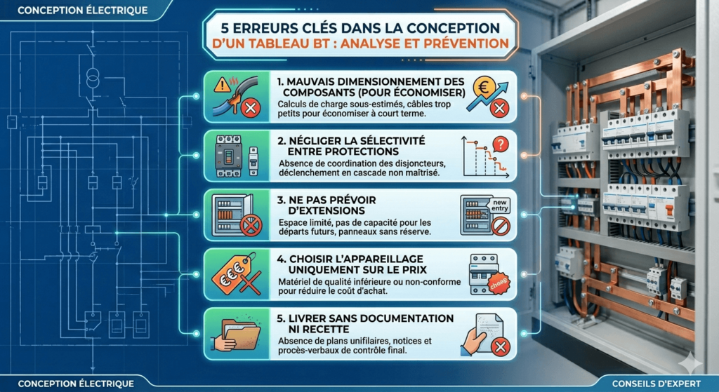 5 Erreurs Courantes dans la Conception d'un Tableau Électrique BT