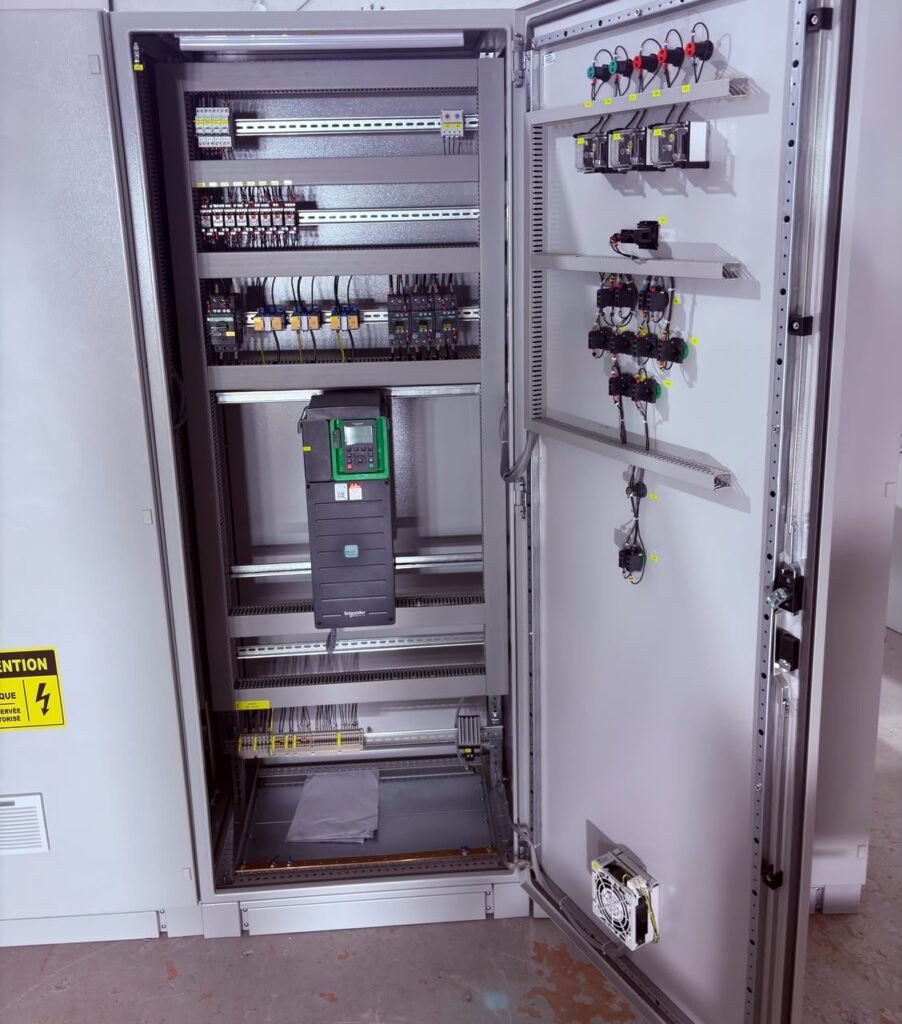 Armoire de commande de pompe 18,5 kW équipée d'un variateur de vitesse Schneider Altivar — Panel-Tronix
