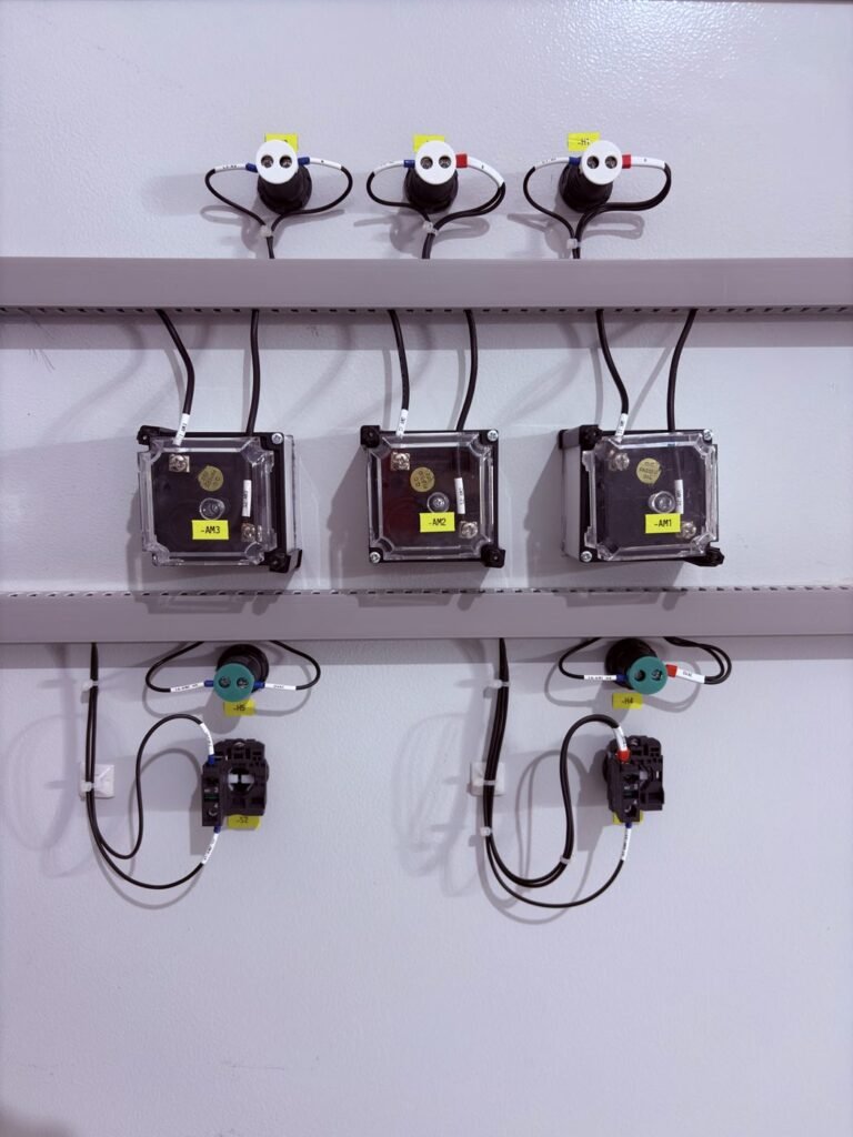 Coffret de prises de chantier IP66 équipé de prises 2P+T et de protections ABB — Panel-Tronix
