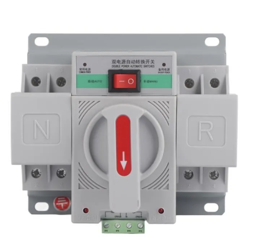 Inverseur de source manuel avec manette et positions Normal Secours